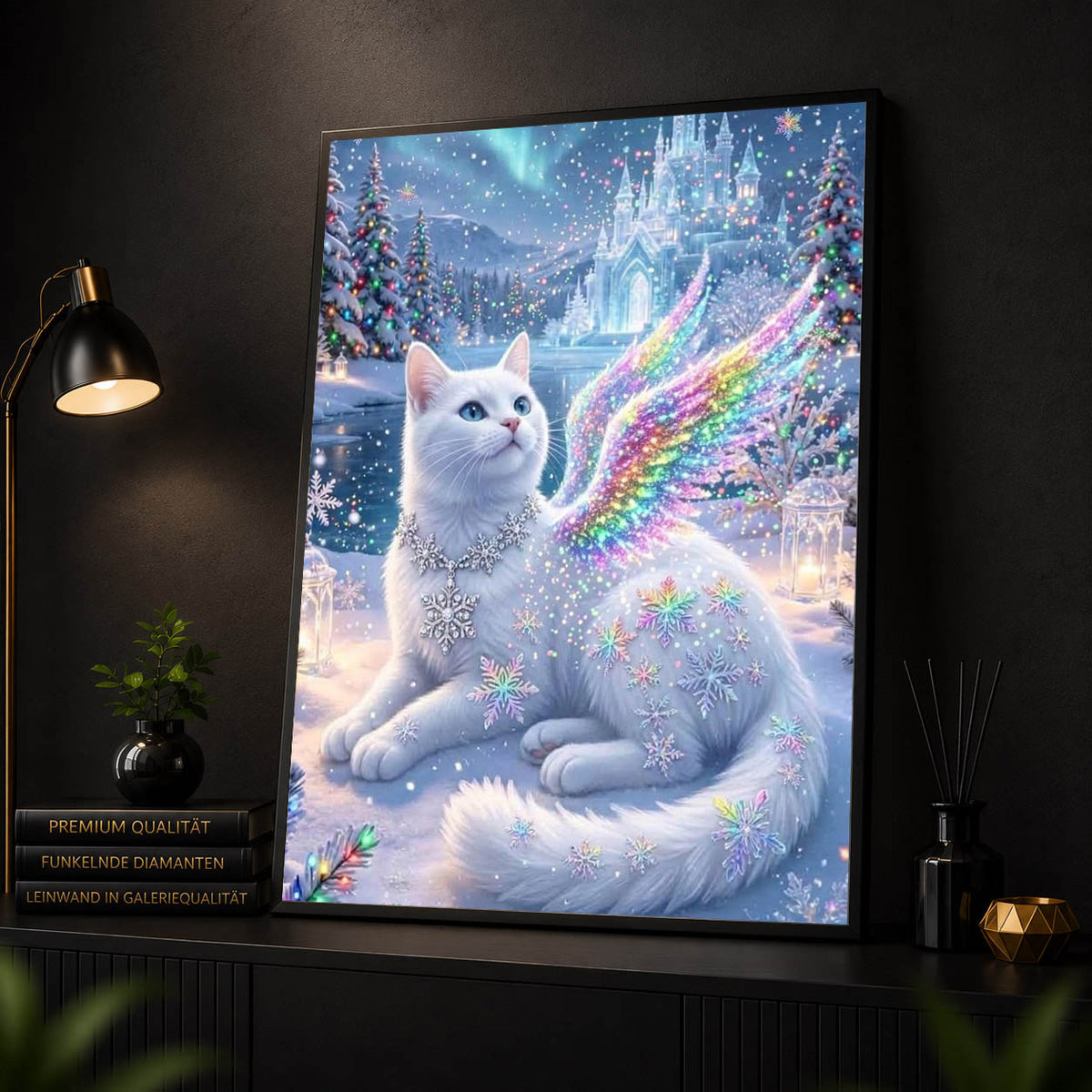 Diamond Painting - Schneekätzchen