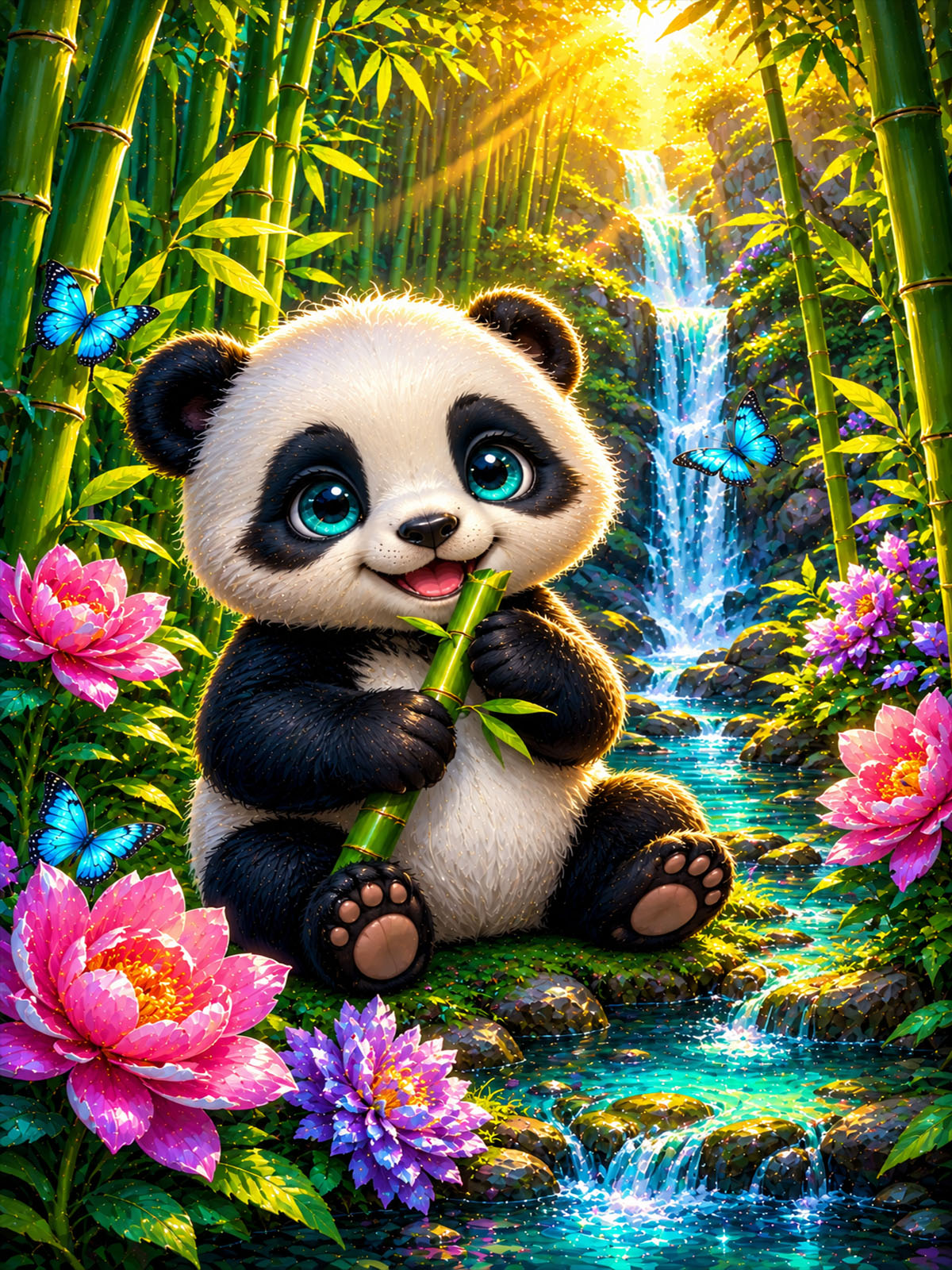 Diamond Painting - Panda Marlon