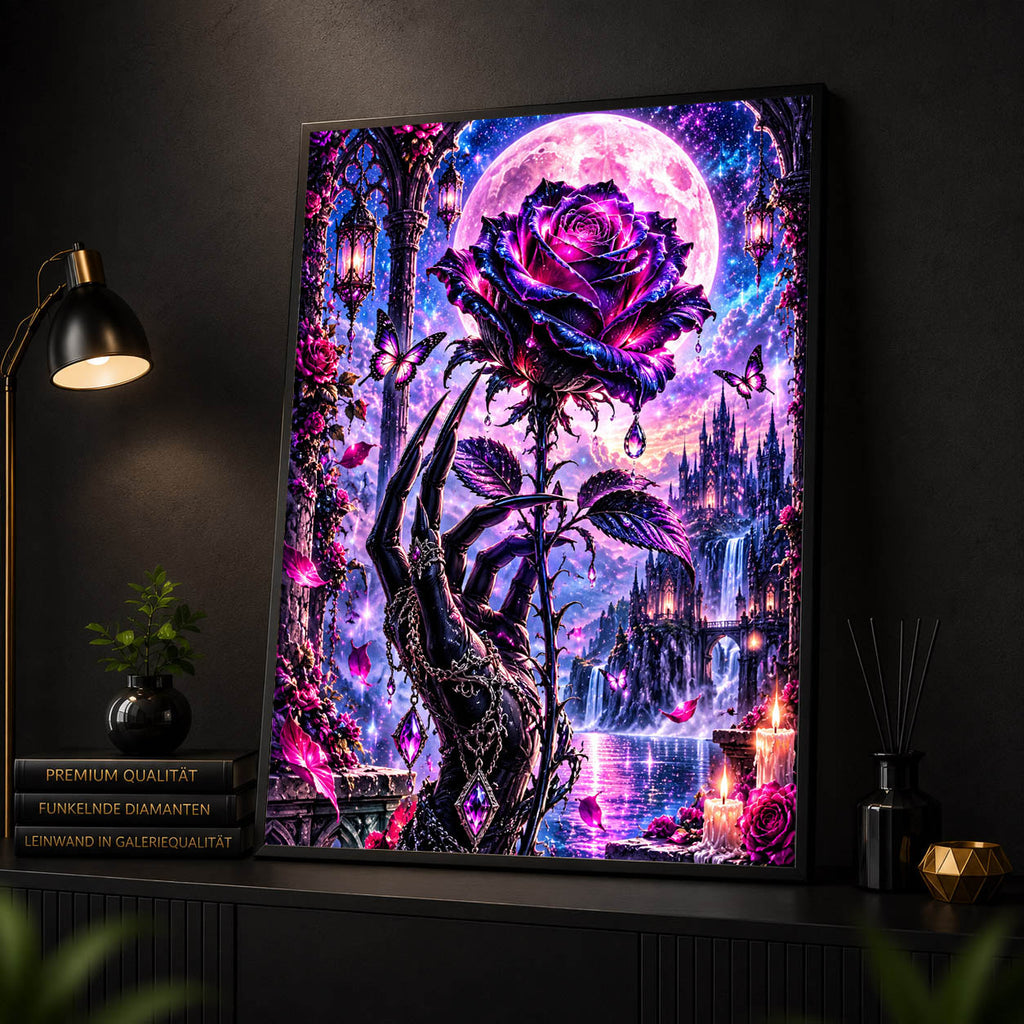 Diamond Painting – Rose der ewigen Nacht
