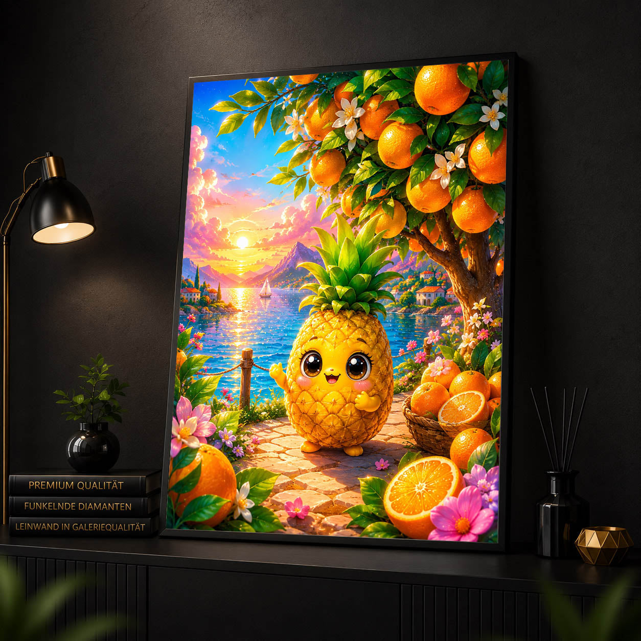 Diamond Painting - Urlaubsananas