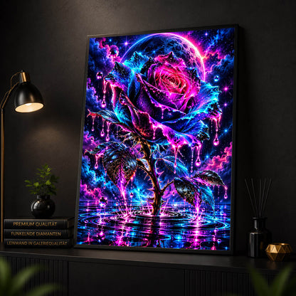 Diamond Painting - Mitternachtsrose