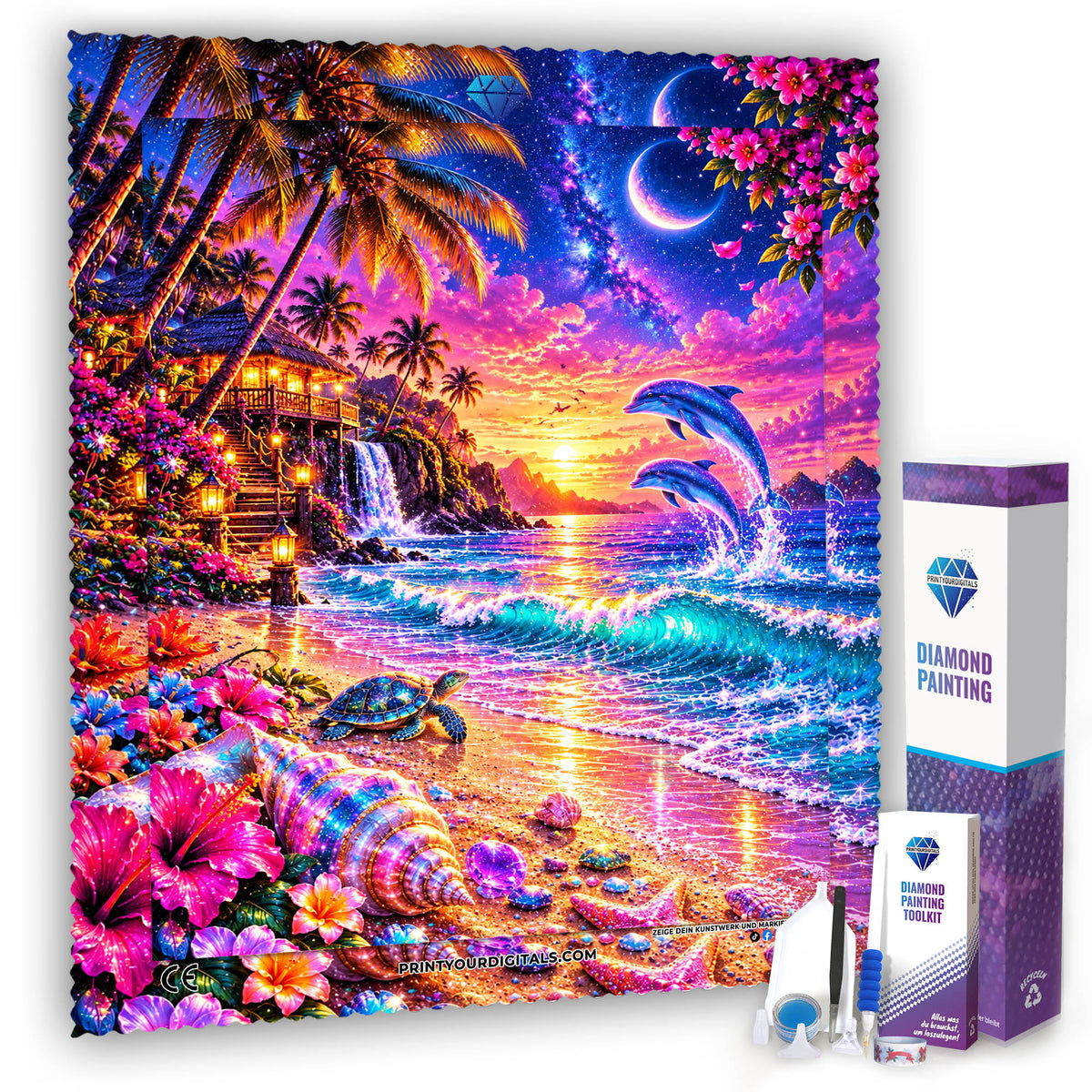 Diamond Painting - Magische Tropennacht