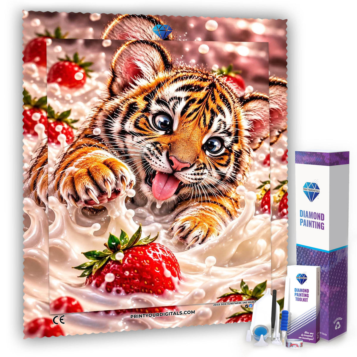 Diamond Painting - Erdbeerchaos