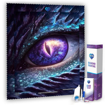 Diamond Painting - Auge des Drachen