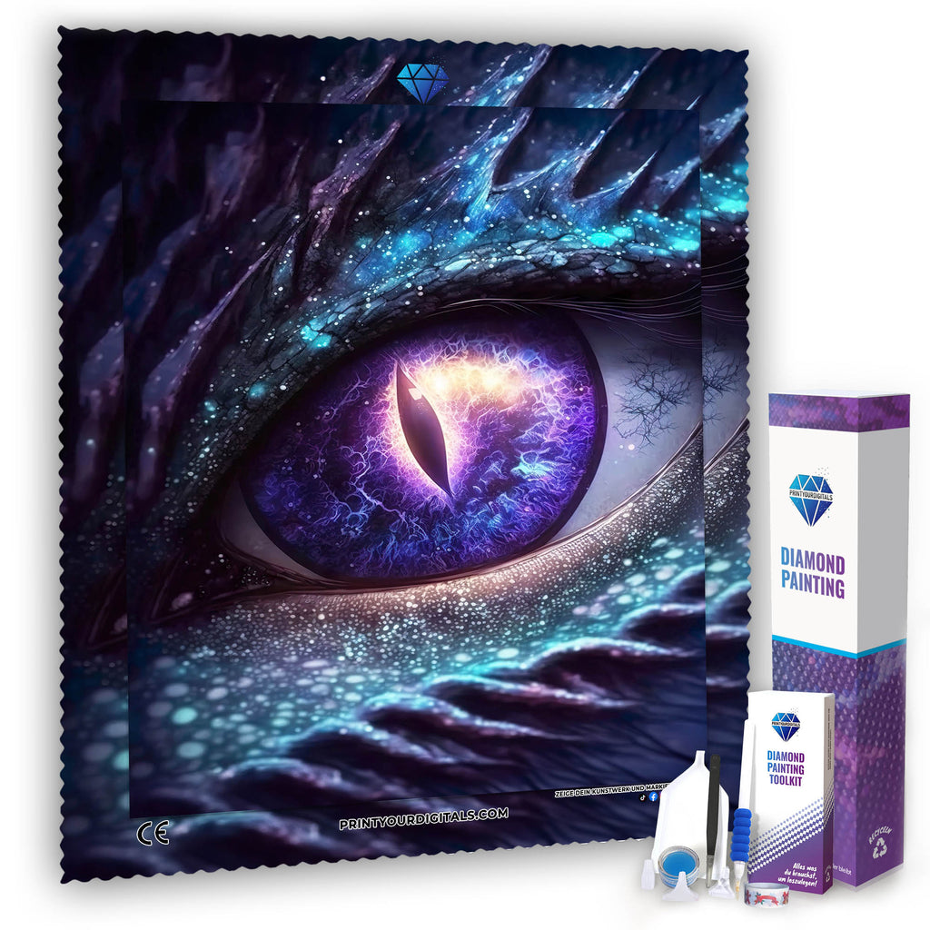Diamond Painting - Auge des Drachen