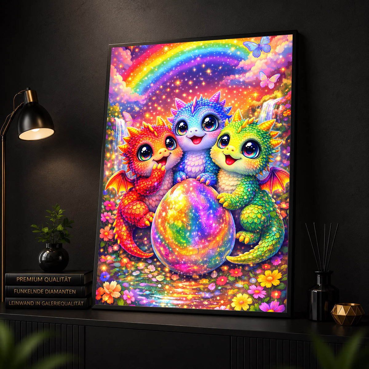 Diamond Painting – Drachentrio