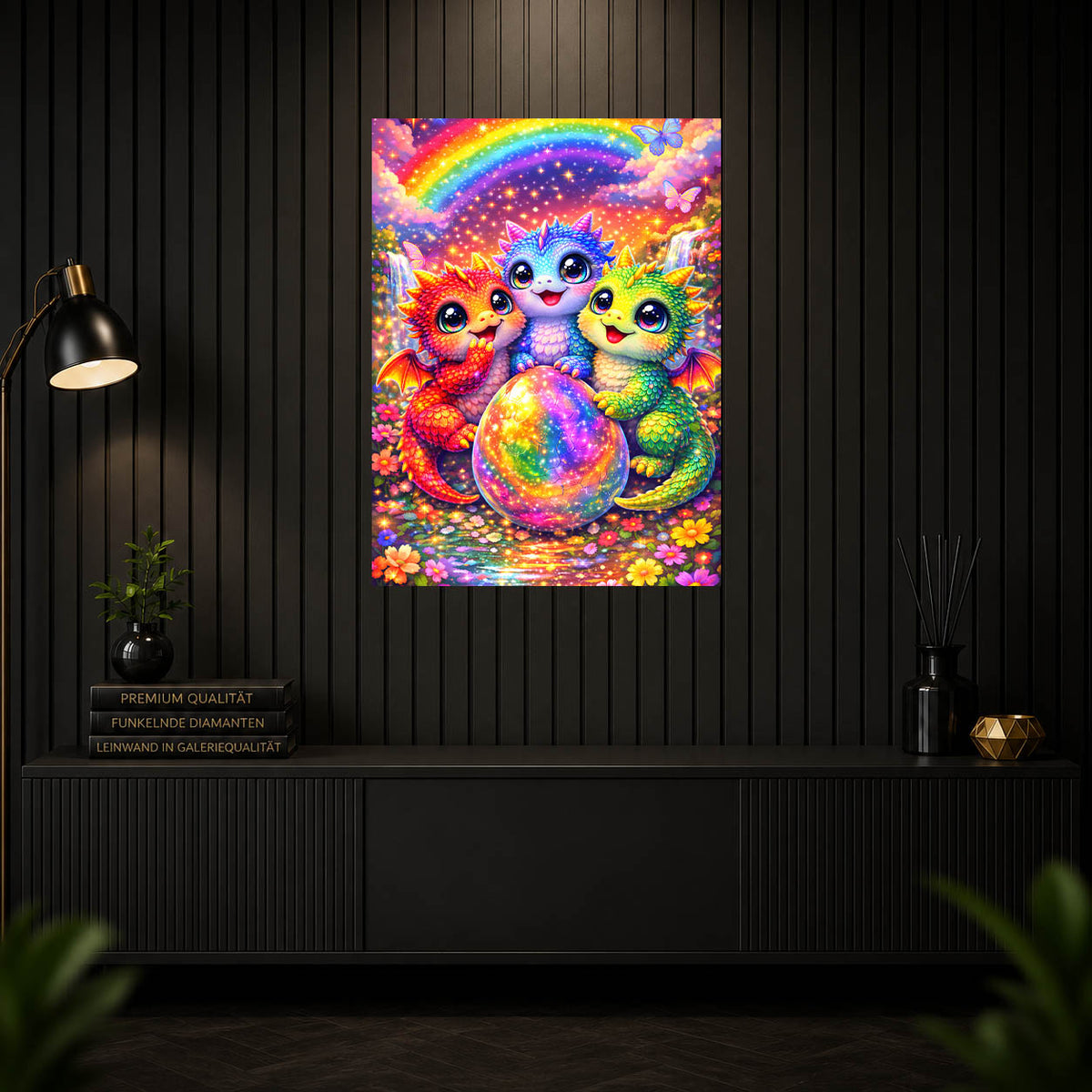 Diamond Painting – Drachentrio