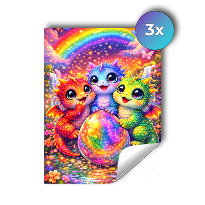 Sticker – Drachentrio
