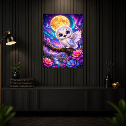 Diamond Painting - Eule im Mondlicht