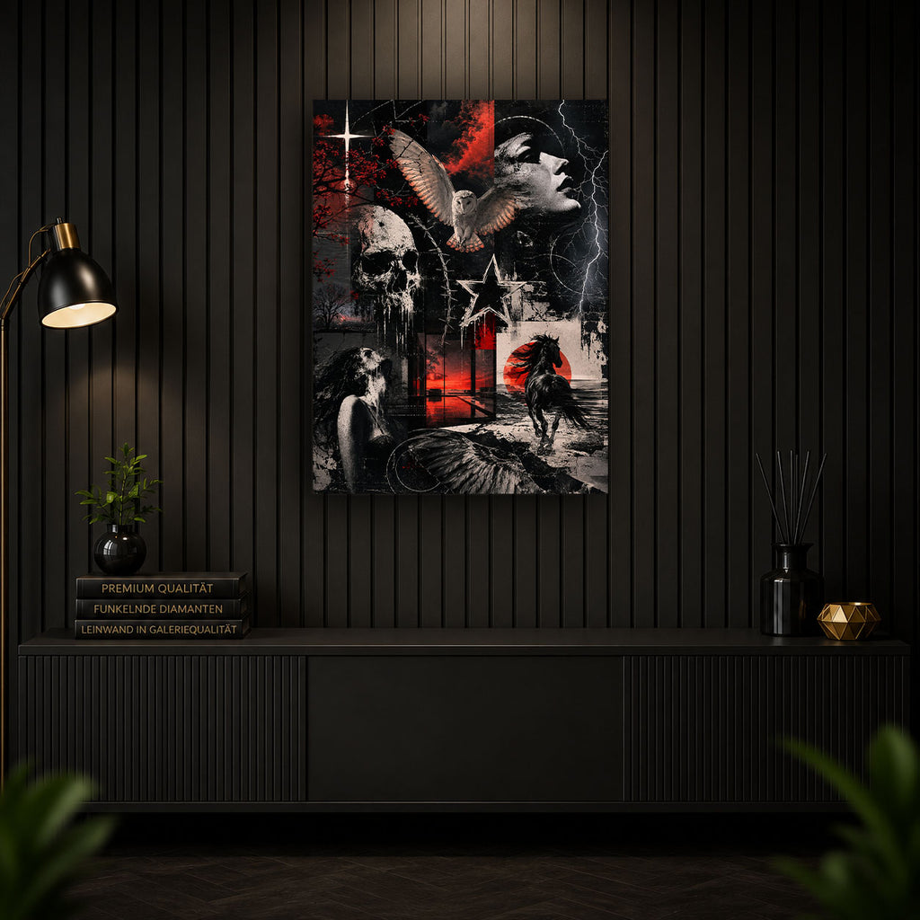 Diamond Painting - Crimson Eclipse