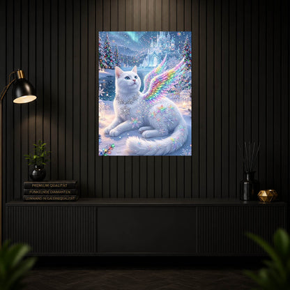 Diamond Painting - Schneekätzchen