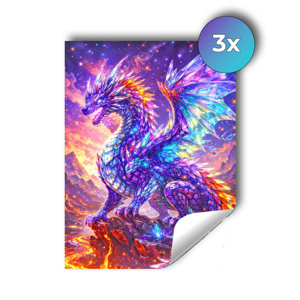 Sticker – Der Kristallphönixdrache