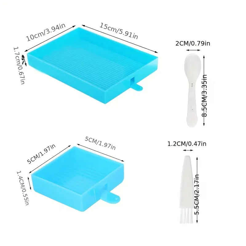 Diamantmalerei 9-teiliges Set Flip-Diamanttablett