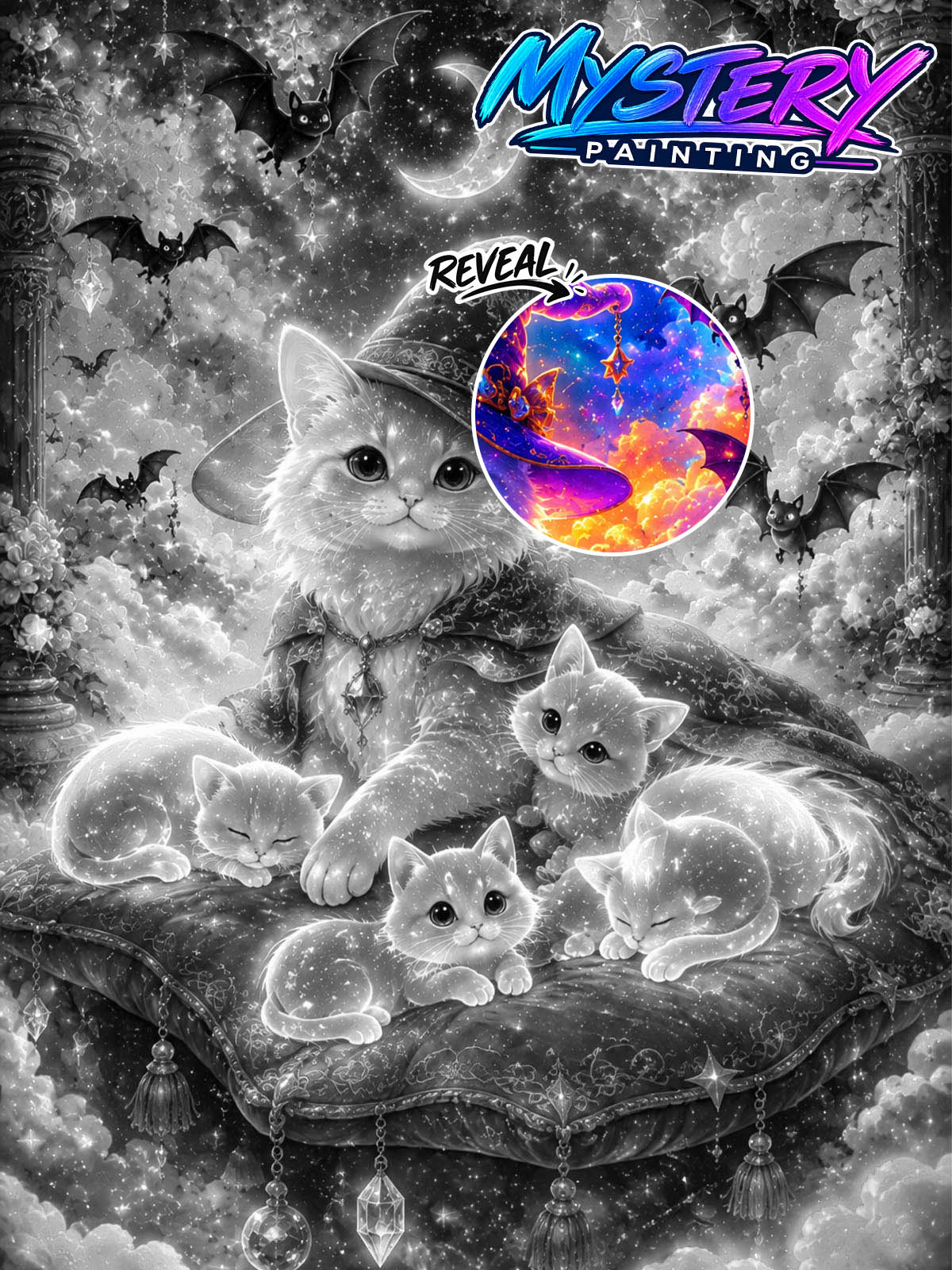 Mystery Painting – Mama der Geisterkatzen