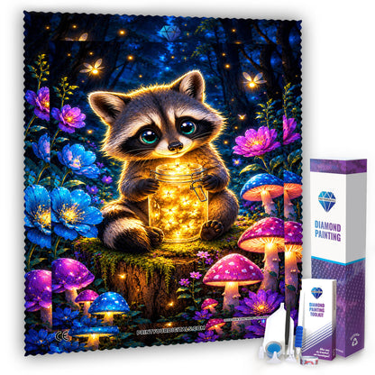 Diamond Painting - Waschbär Glenn