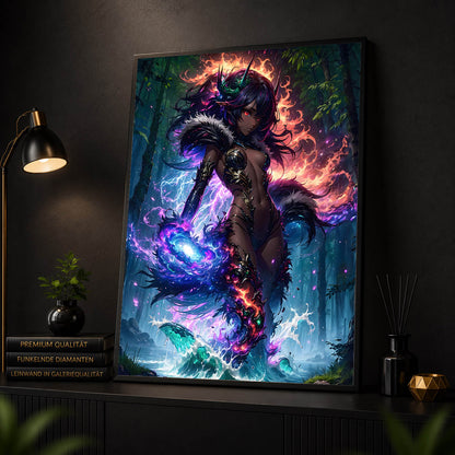 Diamond Painting - Elementarmagierin