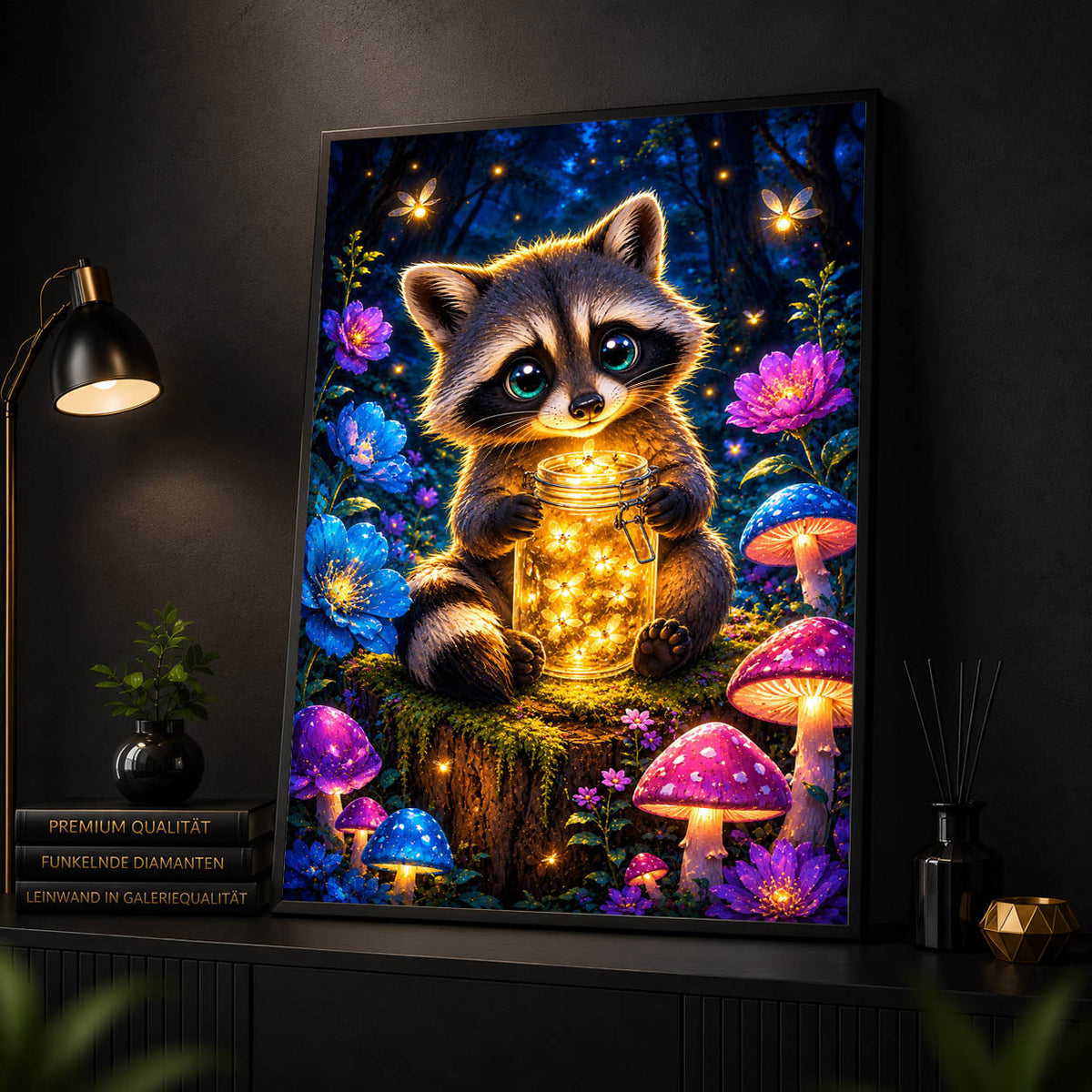 Diamond Painting - Waschbär Glenn