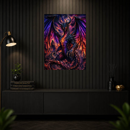 Diamond Painting - Herrscher der Flammen