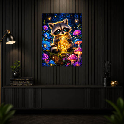 Diamond Painting - Waschbär Glenn