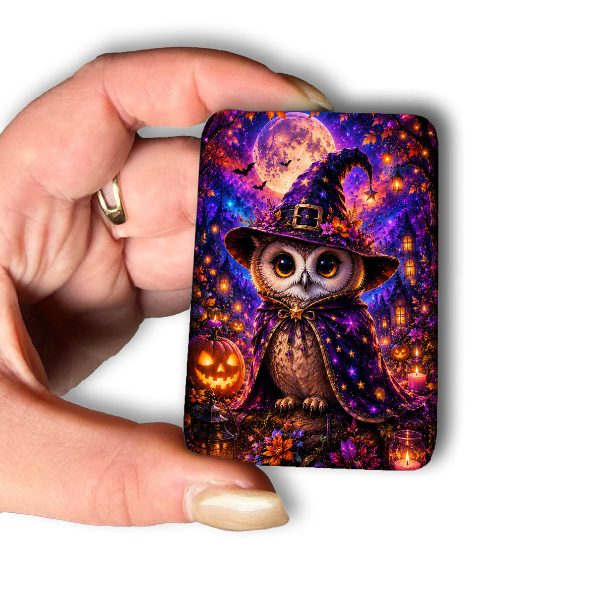 Cover Minder – Eulenhexe im Halloweenwald