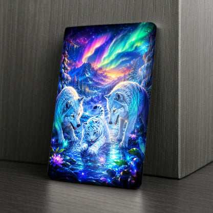 Cover Minder – Polarlicht Wölfe
