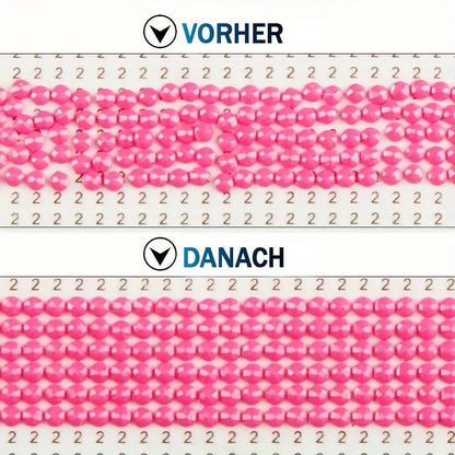 Edelstahl-Schablone für Diamond Painting – Lineal für runde Steine | DIY Diamond Painting Zubehör