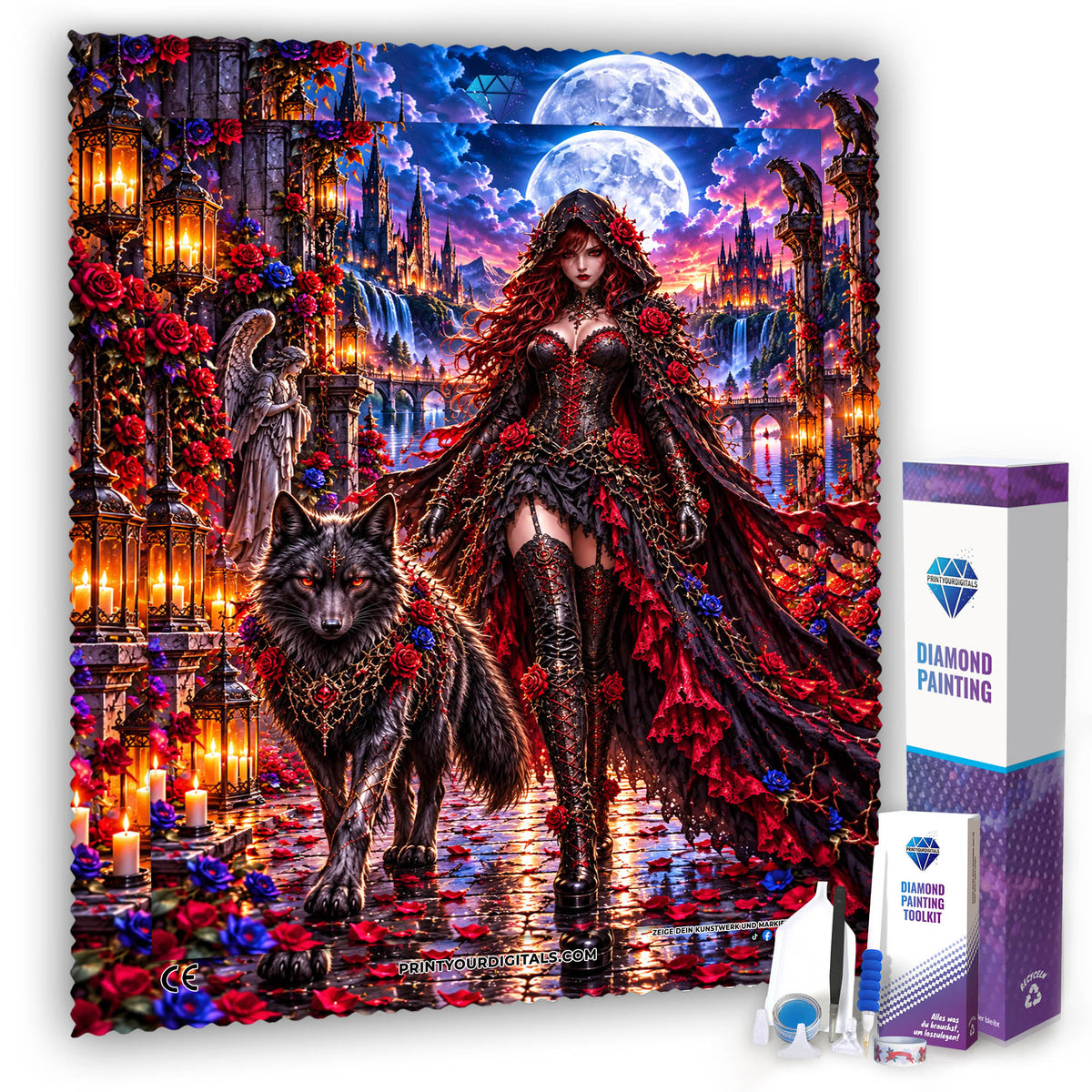 Diamond Painting - Rosenwächterin