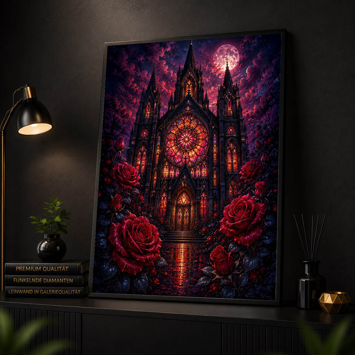 Diamond Painting - Kathedrale der Blutrosen