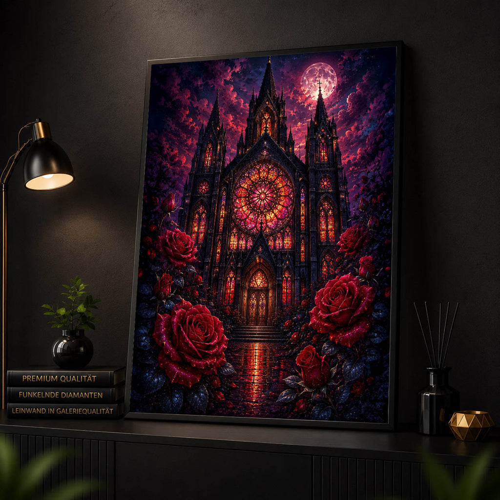 Diamond Painting - Kathedrale der Blutrosen
