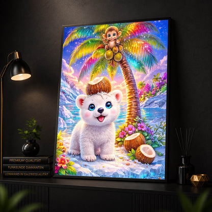Diamond Painting – Kokos der Eisbär