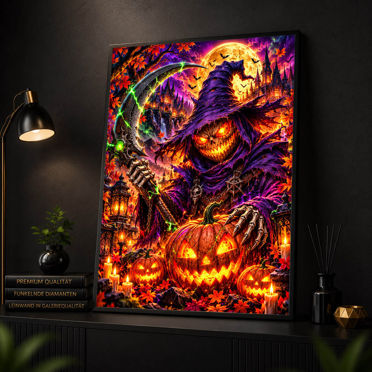 Diamond Painting - Der Kürbis-Sensenmann