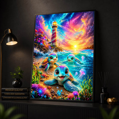 Diamond Painting - Schildkrötenwanderung