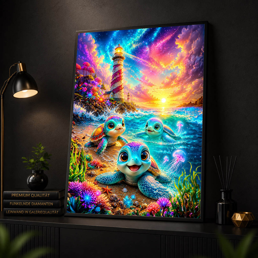 Diamond Painting - Schildkrötenwanderung