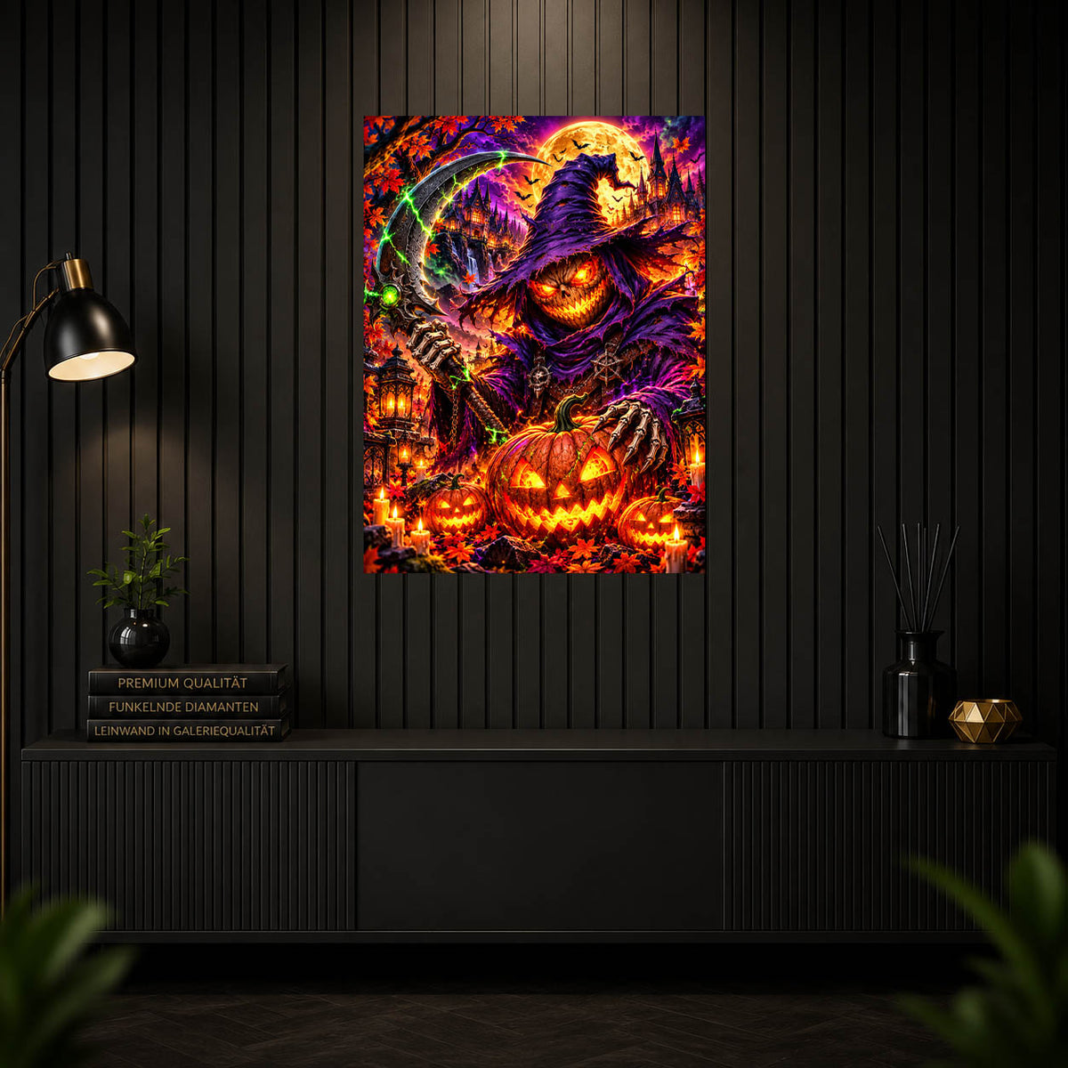 Diamond Painting - Der Kürbis-Sensenmann