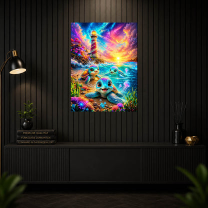 Diamond Painting - Schildkrötenwanderung