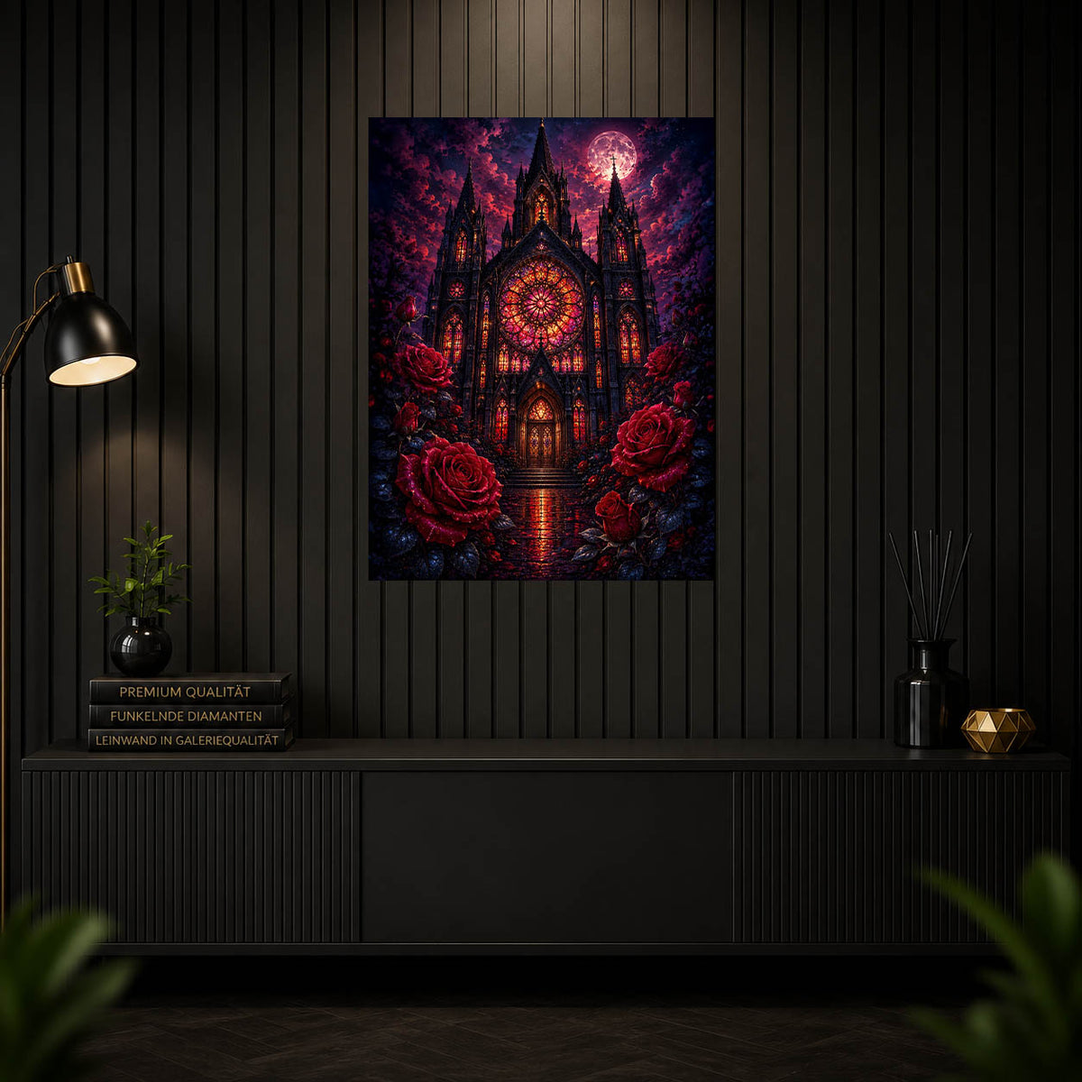 Diamond Painting - Kathedrale der Blutrosen