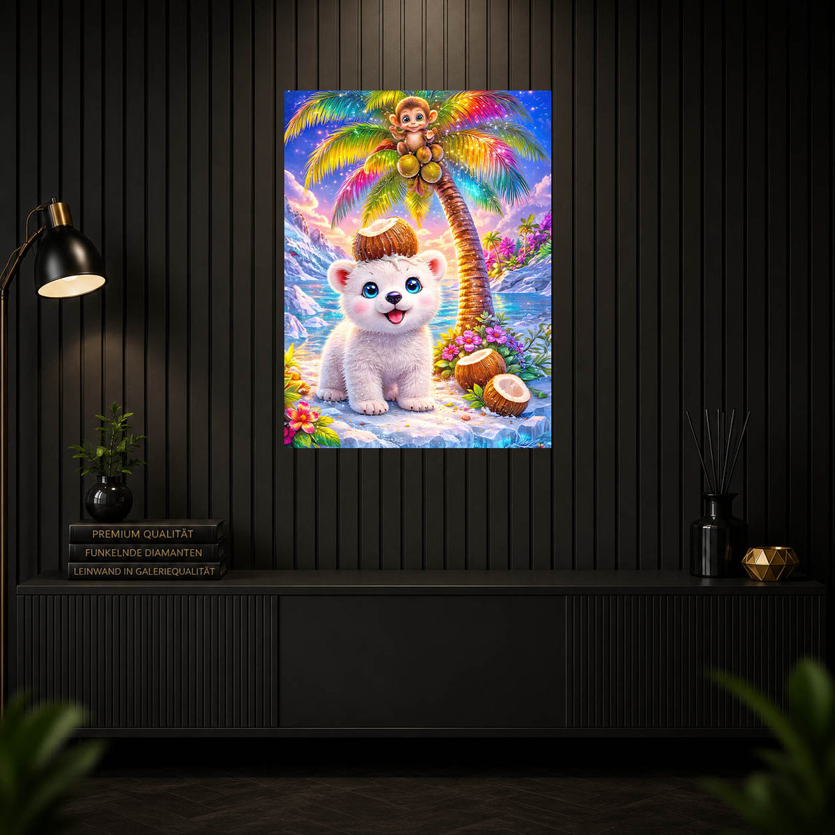 Diamond Painting – Kokos der Eisbär