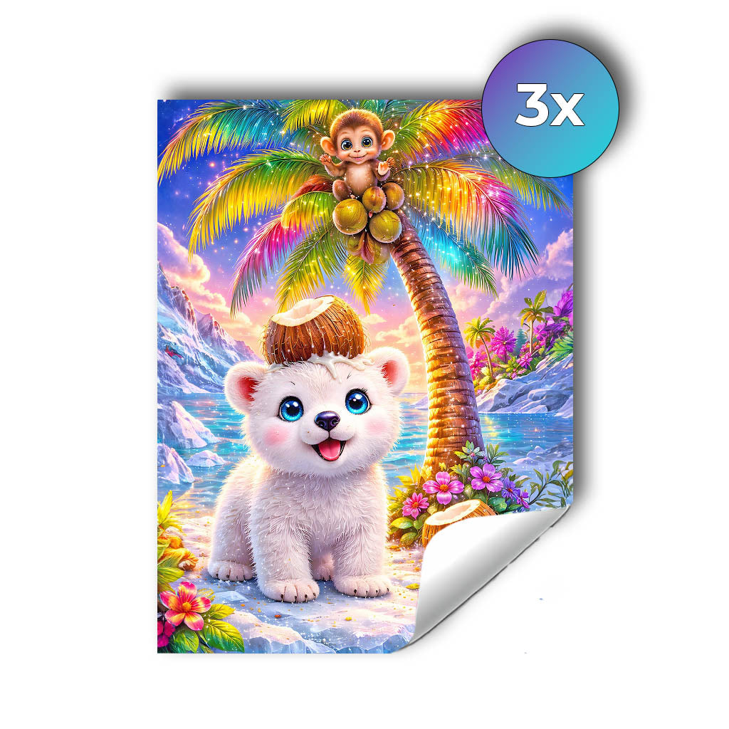 Sticker – Kokos der Eisbär