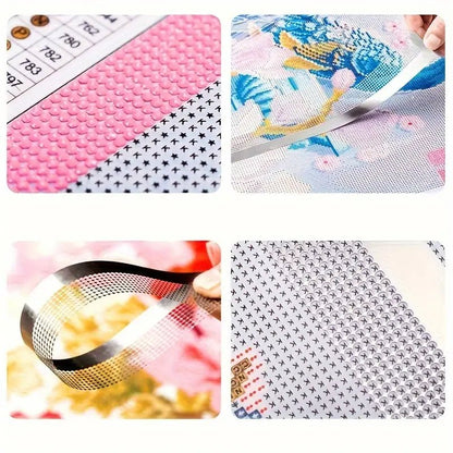 Edelstahl-Schablone für Diamond Painting – Lineal für runde Steine | DIY Diamond Painting Zubehör