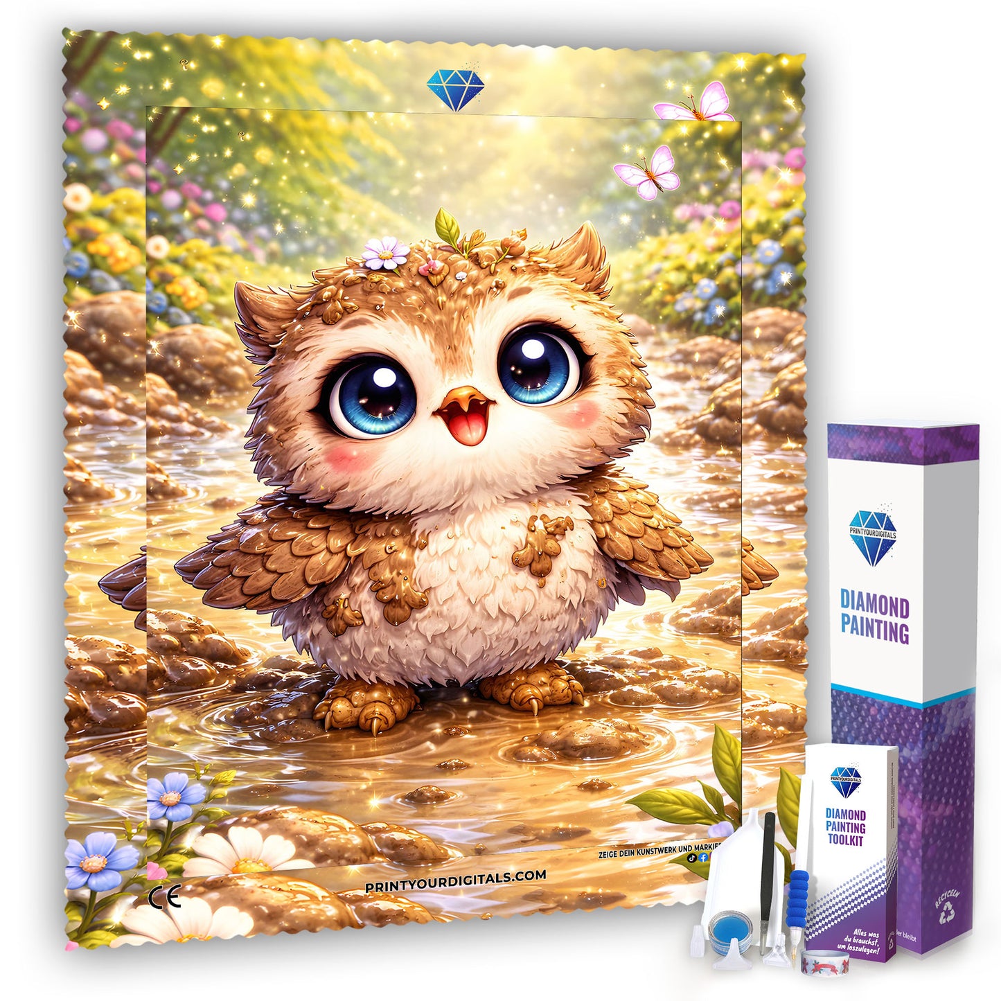 Diamond Painting - Guardians of the Jungle 100% AB Stones