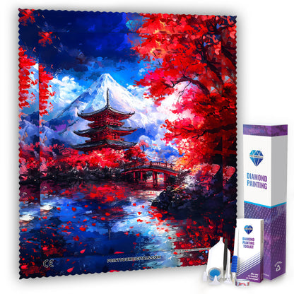 Diamond Painting – Japanischer Tempel
