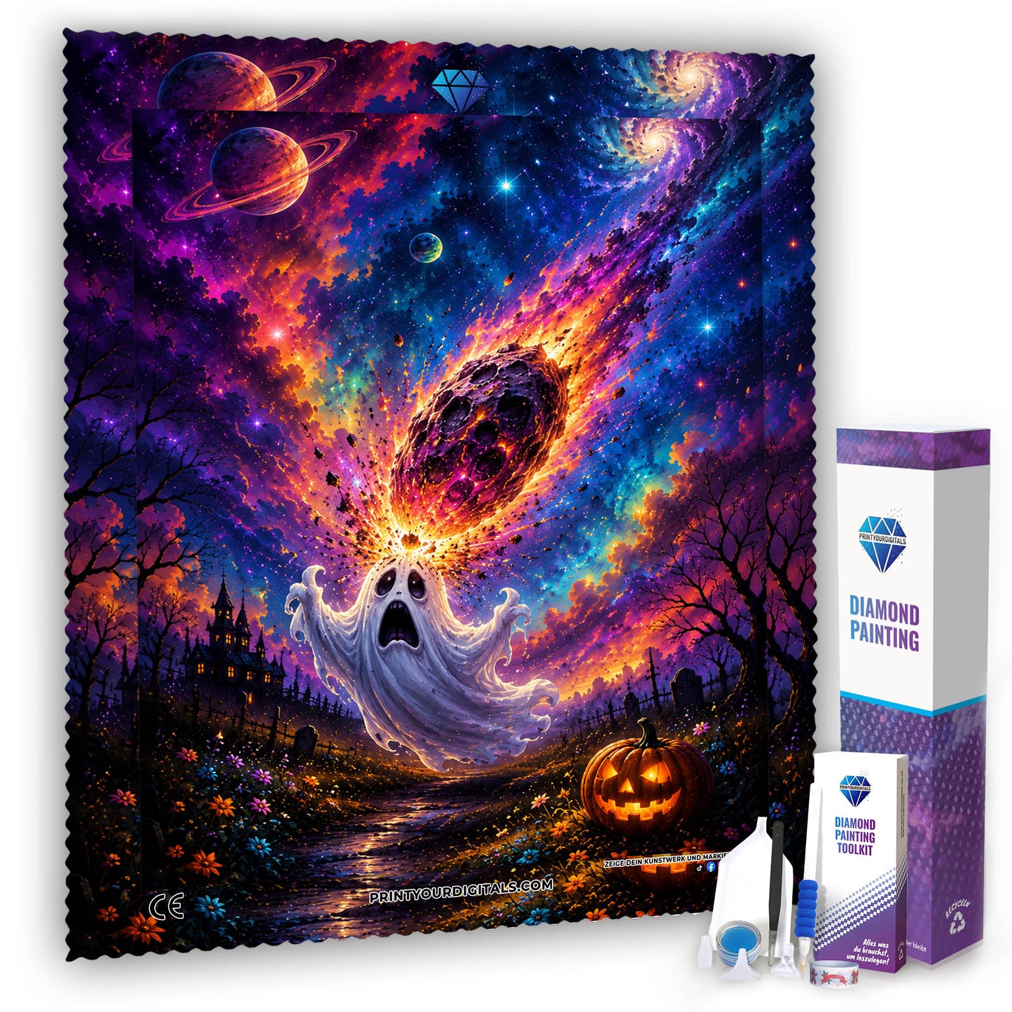 Diamond Painting - Geist unter Meteorregen
