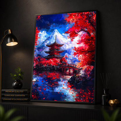 Diamond Painting – Japanischer Tempel