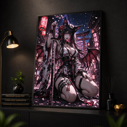 Diamond Painting - Klingen der Kirschblüten