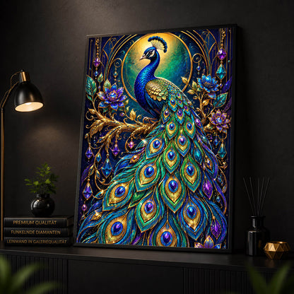 Diamond Painting - Majestätischer Pfau