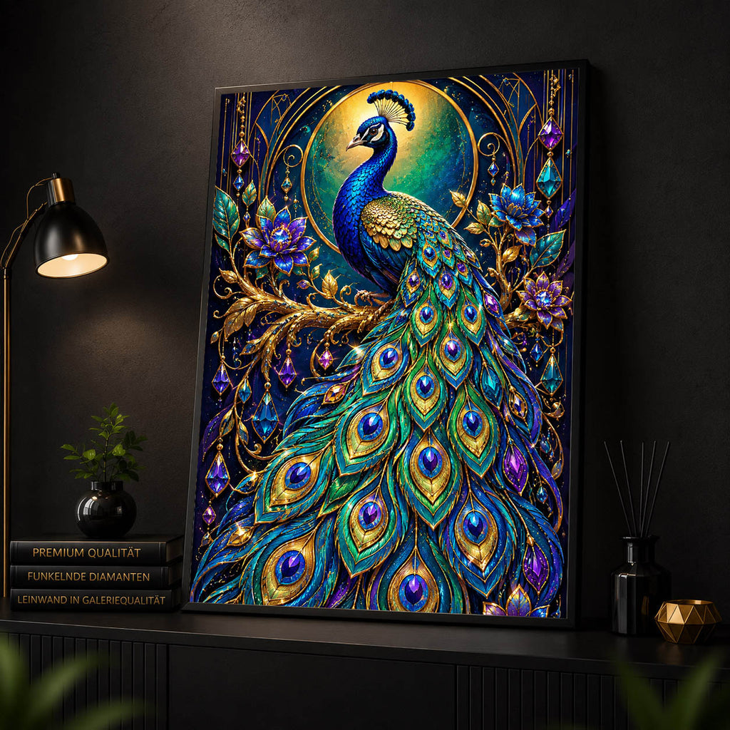 Diamond Painting - Majestätischer Pfau