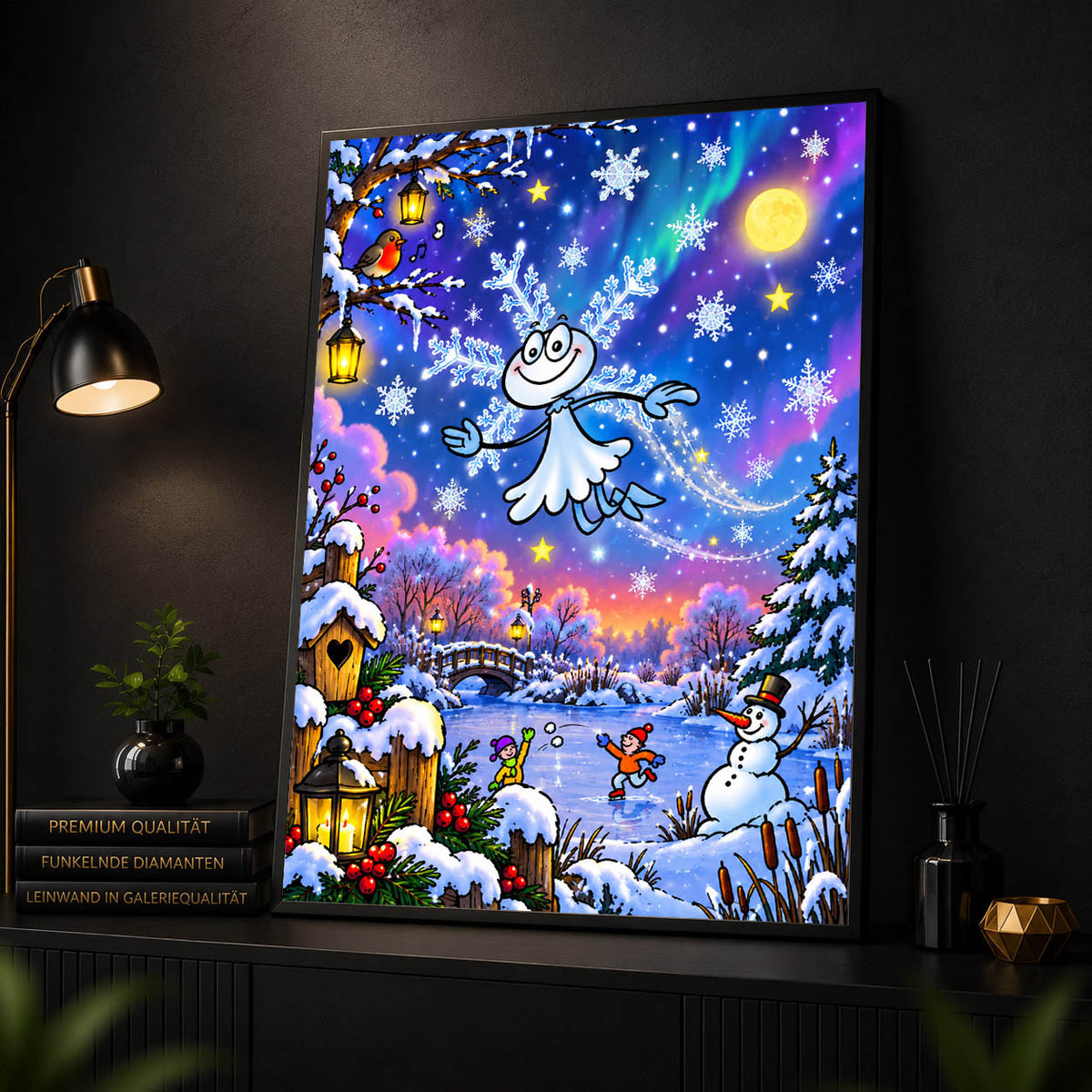 Diamond Painting - Tanz der Schneeflocke