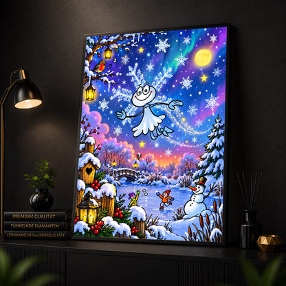 Diamond Painting - Tanz der Schneeflocke