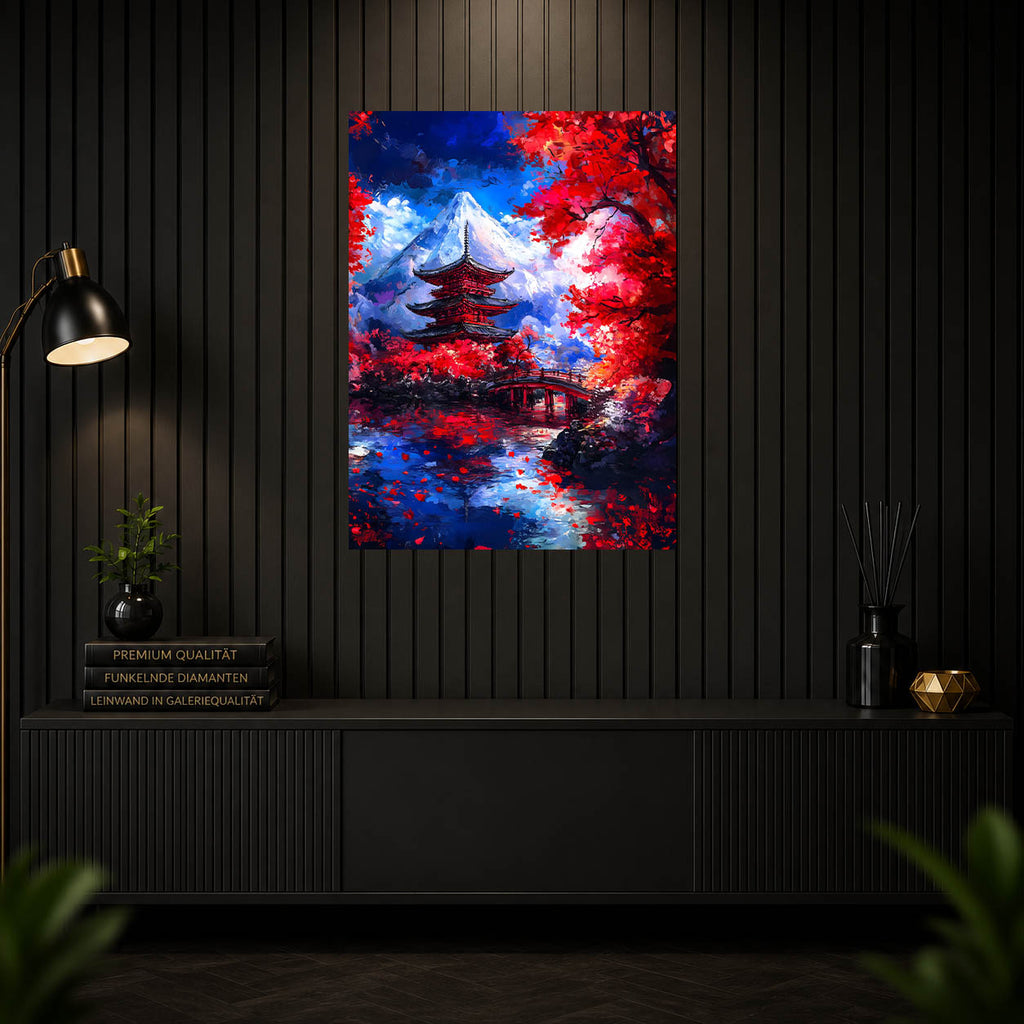 Diamond Painting – Japanischer Tempel