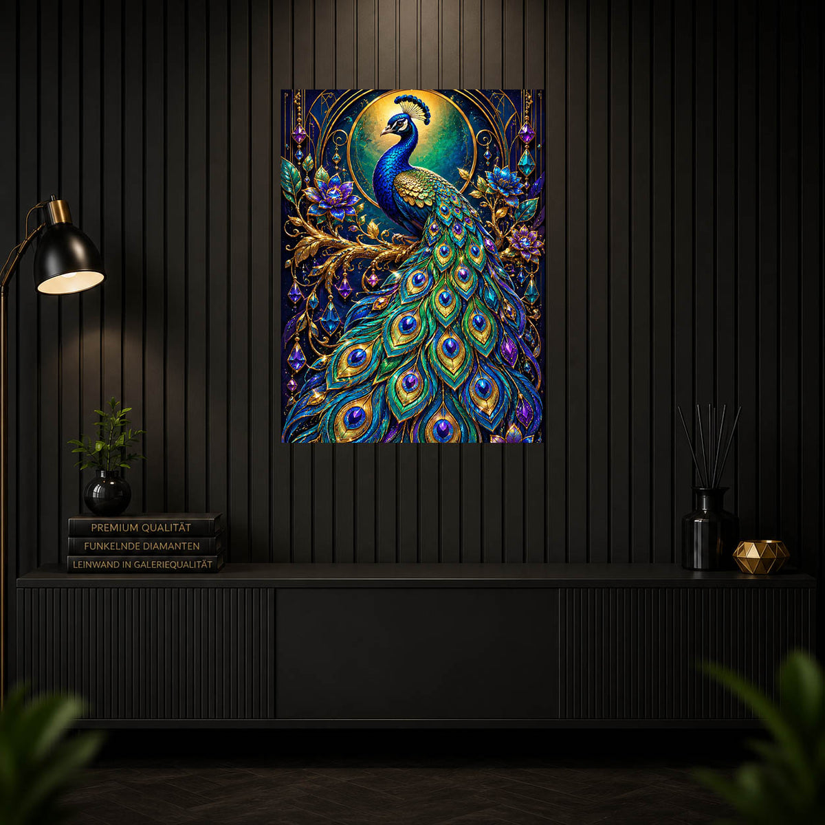 Diamond Painting - Majestätischer Pfau